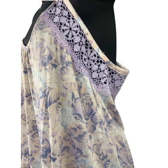 Jessica Simpson Women Size XL Extra Large Floral Lace Racerback Nightgown New - Picture 5 of 11